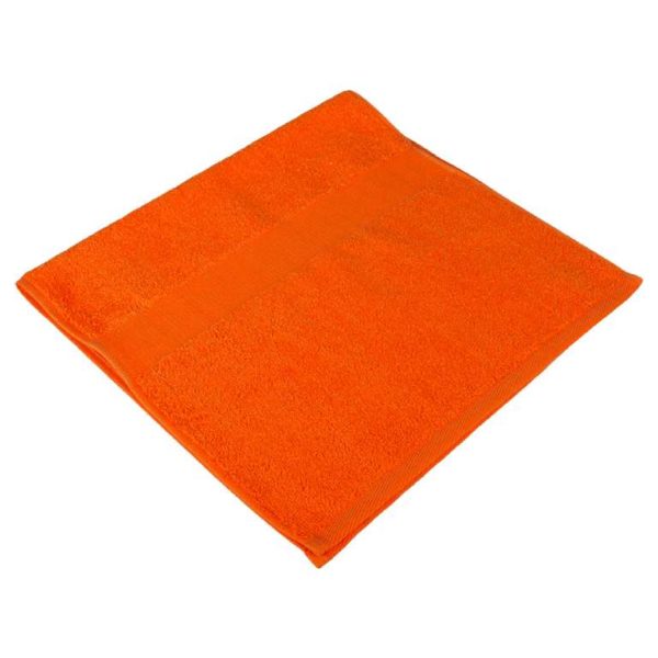Полотенце махровое оранжевое