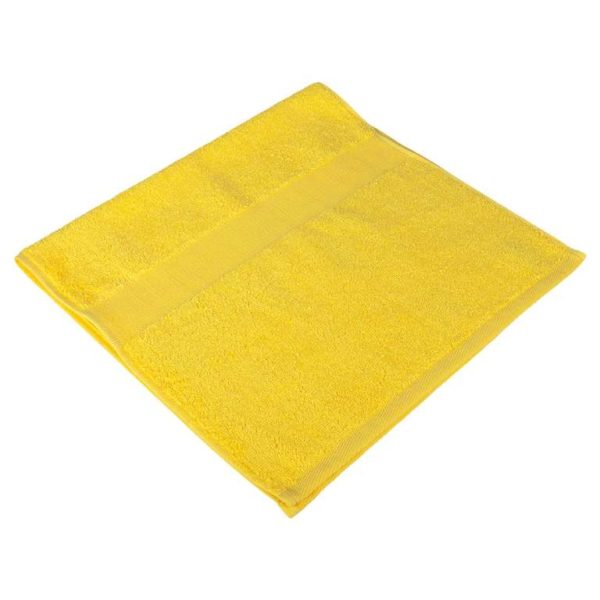 Полотенце махровое желтое
