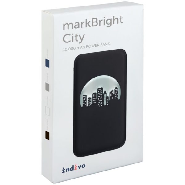 15556.10 5 1000x1000 600x601 - Аккумулятор с подсветкой markBright City, 10000 мАч, черный