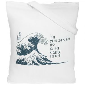 70529.61 2 1000x1000 300x300 - Холщовая сумка «Цифровые стихи. Японская поэзия», молочно-белая